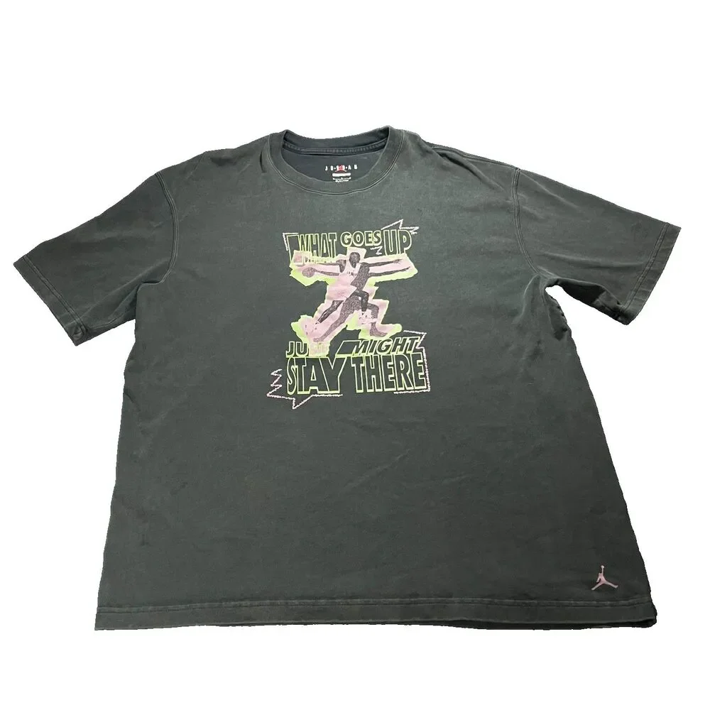 Womens Air Jordan Heritage Oversized Tshirt Black Medium